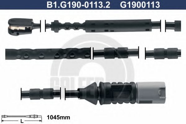 GALFER B1G19001132 Датчик износа тормозных колодок GALFER для BMW 2