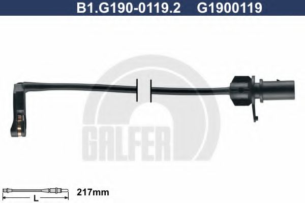 GALFER B1G19001192 Скоба тормозного суппорта GALFER для AUDI