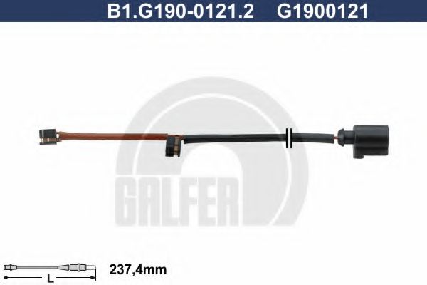 GALFER B1G19001212 Скоба тормозного суппорта GALFER для AUDI