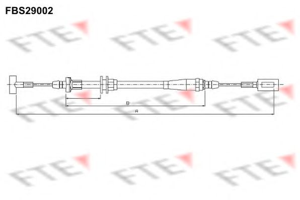 FTE FBS29002 Трос ручного тормоза FTE для IVECO