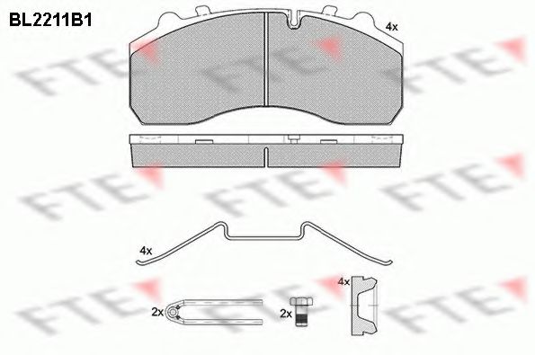 BL2211B1 FTE Тормозные колодки BL2211B1 FTE Тормозные колодки