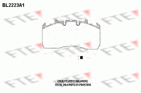 BL2223A1 FTE Тормозные колодки BL2223A1 FTE Тормозные колодки