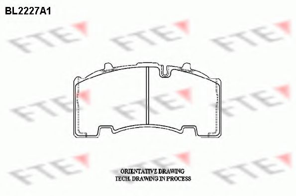 BL2227A1 FTE Тормозные колодки BL2227A1 FTE Тормозные колодки