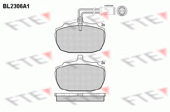 BL2306A1 FTE Тормозные колодки BL2306A1 FTE Тормозные колодки