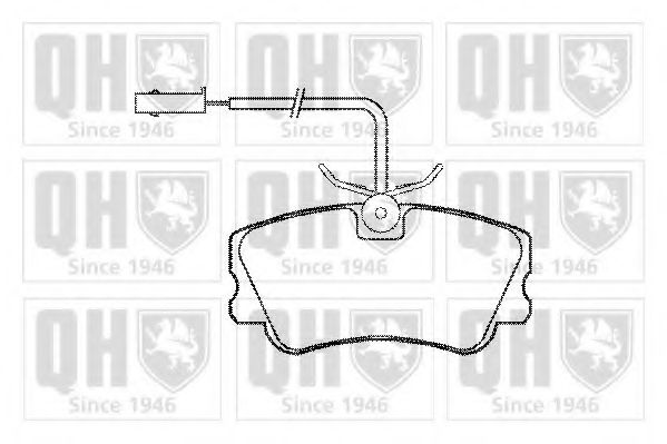 QUINTON HAZELL BP748 Тормозные колодки QUINTON HAZELL для ALFA ROMEO