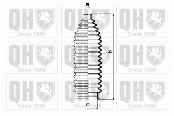 QUINTON HAZELL QG1351 Пыльник рулевой рейки для MERCEDES-BENZ
