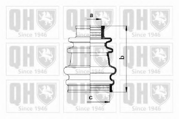 QUINTON HAZELL QJB192 Комплект пылника, приводной вал 