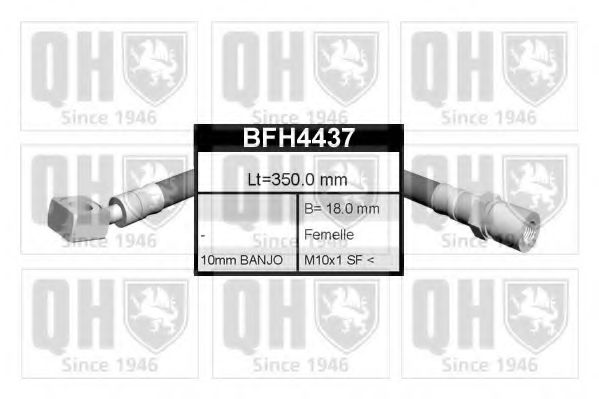 QUINTON HAZELL BFH4437 Тормозной шланг QUINTON HAZELL 