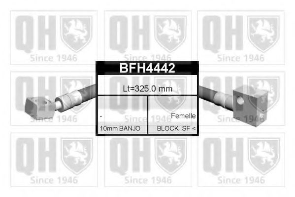 QUINTON HAZELL BFH4442 Тормозной шланг QUINTON HAZELL 