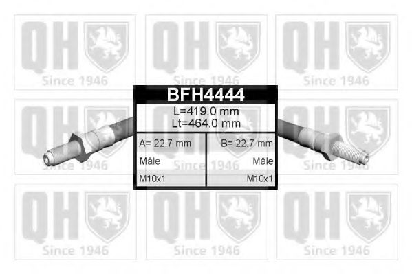 QUINTON HAZELL BFH4444 Тормозной шланг QUINTON HAZELL 