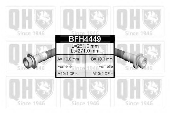 QUINTON HAZELL BFH4449 Тормозной шланг QUINTON HAZELL 