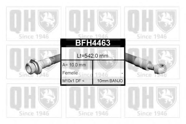 QUINTON HAZELL BFH4463 Тормозной шланг QUINTON HAZELL 