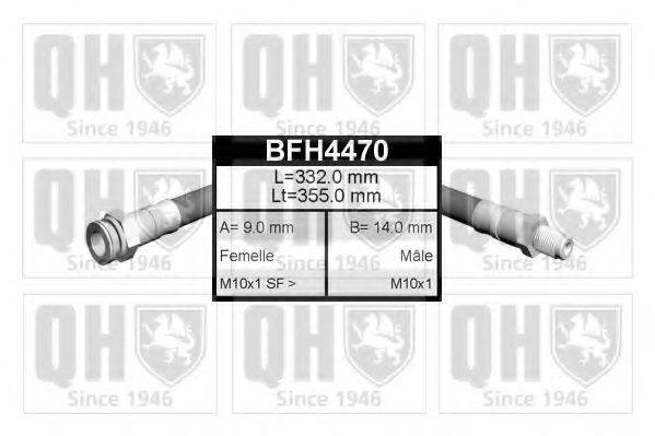 QUINTON HAZELL BFH4470 Тормозной шланг QUINTON HAZELL 