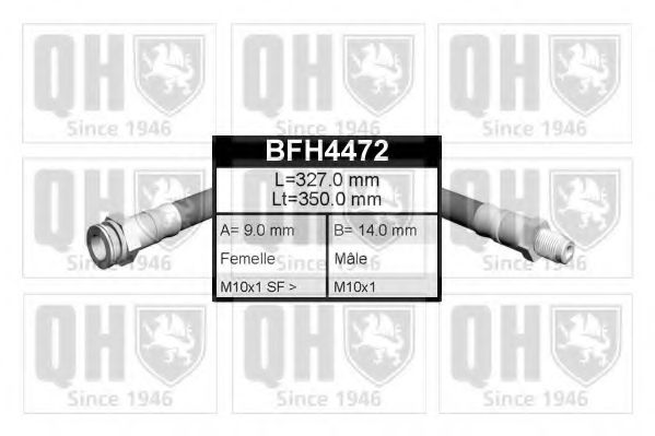 QUINTON HAZELL BFH4472 Тормозной шланг QUINTON HAZELL 