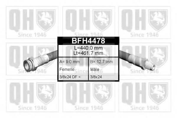 QUINTON HAZELL BFH4478 Тормозной шланг QUINTON HAZELL 