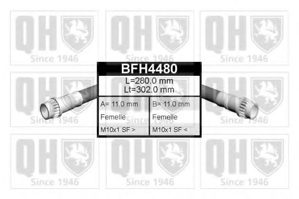 QUINTON HAZELL BFH4480 Тормозной шланг QUINTON HAZELL 