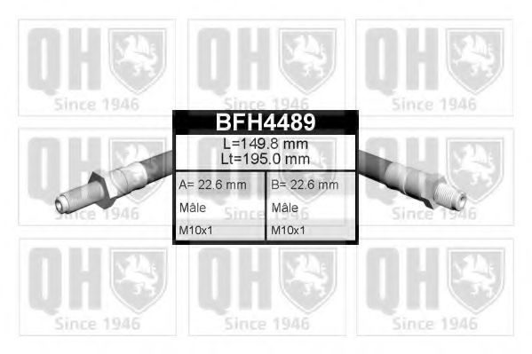 QUINTON HAZELL BFH4489 Тормозной шланг QUINTON HAZELL BFH4489 Тормозной шланг