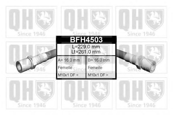 QUINTON HAZELL BFH4503 Тормозной шланг QUINTON HAZELL 