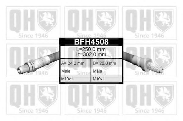 QUINTON HAZELL BFH4508 Тормозной шланг QUINTON HAZELL 