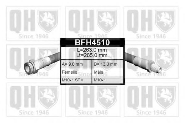 QUINTON HAZELL BFH4510 Тормозной шланг QUINTON HAZELL 