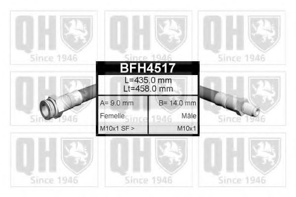 QUINTON HAZELL BFH4517 Тормозной шланг QUINTON HAZELL 
