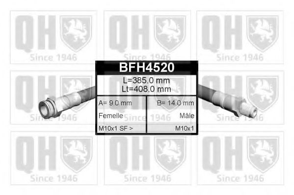 QUINTON HAZELL BFH4520 Тормозной шланг QUINTON HAZELL 