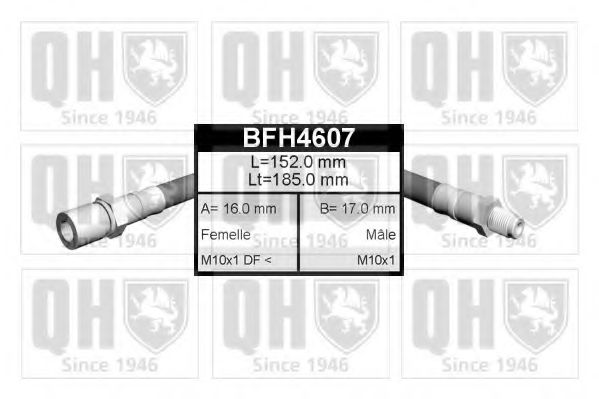 QUINTON HAZELL BFH4607 Тормозной шланг QUINTON HAZELL 