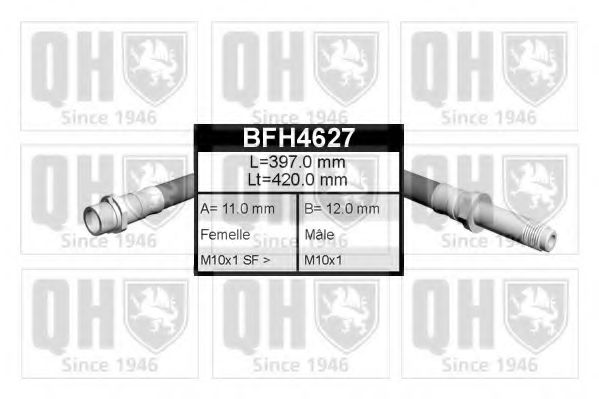QUINTON HAZELL BFH4627 Тормозной шланг QUINTON HAZELL 