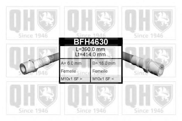QUINTON HAZELL BFH4630 Тормозной шланг QUINTON HAZELL 