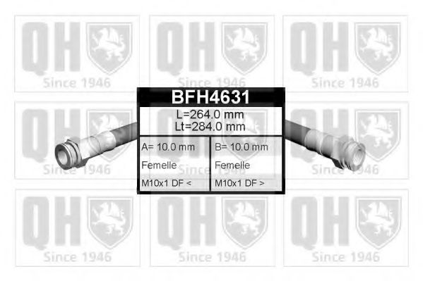 QUINTON HAZELL BFH4631 Тормозной шланг QUINTON HAZELL 