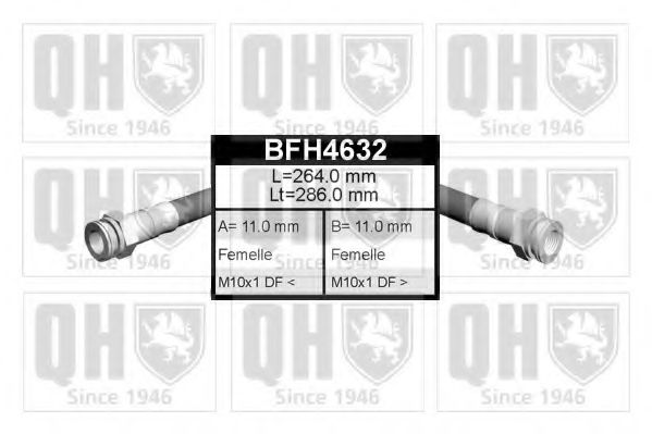 QUINTON HAZELL BFH4632 Тормозной шланг QUINTON HAZELL 