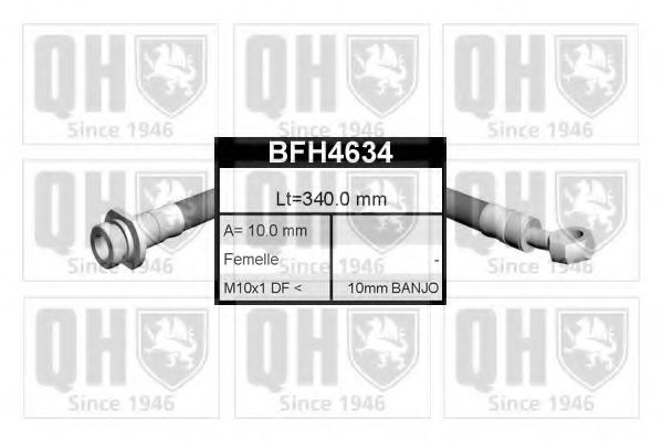 QUINTON HAZELL BFH4634 Тормозной шланг QUINTON HAZELL 