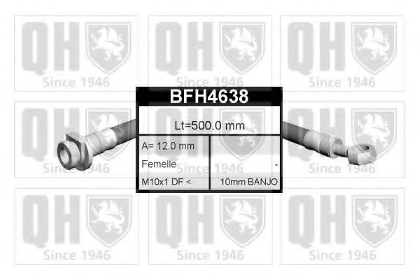 QUINTON HAZELL BFH4638 Тормозной шланг QUINTON HAZELL 