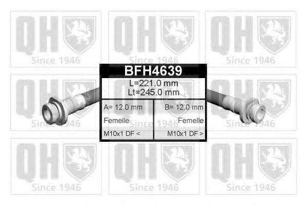 QUINTON HAZELL BFH4639 Тормозной шланг QUINTON HAZELL 