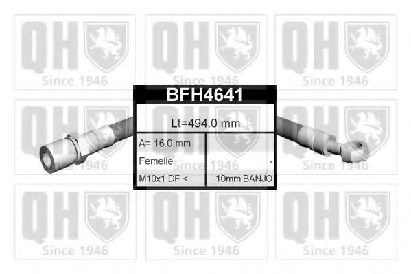 QUINTON HAZELL BFH4641 Тормозной шланг QUINTON HAZELL 