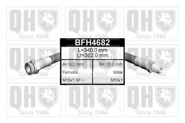 QUINTON HAZELL BFH4682 Тормозной шланг QUINTON HAZELL 