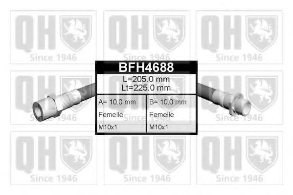 QUINTON HAZELL BFH4688 Тормозной шланг QUINTON HAZELL 