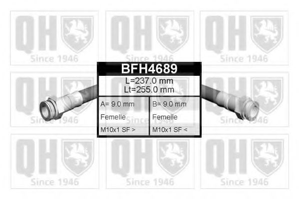 QUINTON HAZELL BFH4689 Тормозной шланг QUINTON HAZELL 