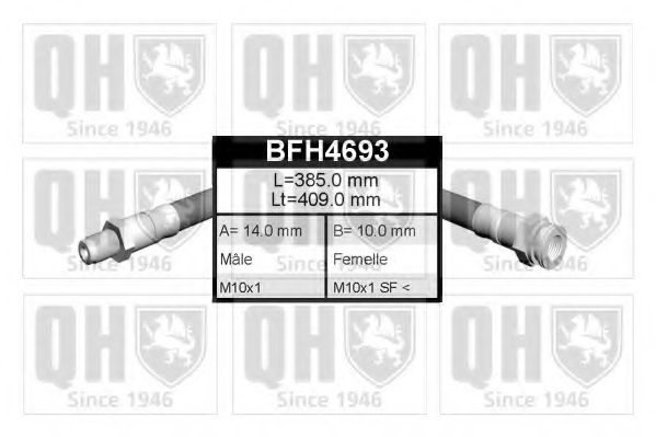 QUINTON HAZELL BFH4693 Тормозной шланг QUINTON HAZELL 