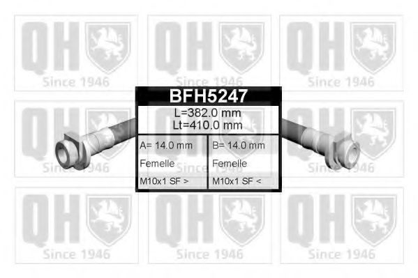 QUINTON HAZELL BFH5247 Тормозной шланг QUINTON HAZELL для LAND ROVER