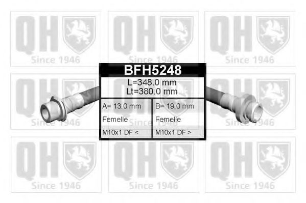 QUINTON HAZELL BFH5248 Тормозной шланг QUINTON HAZELL для LAND ROVER