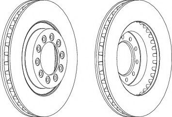 FERODO DDF5681 Тормозные диски FERODO для FIAT