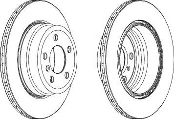 FERODO DDF1715C Тормозные диски для BMW X5