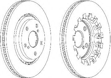 FERODO DDF2269C Тормозные диски для TOYOTA ALPHARD