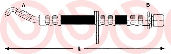 BREMBO T83013 Тормозной шланг для TOYOTA RAV4