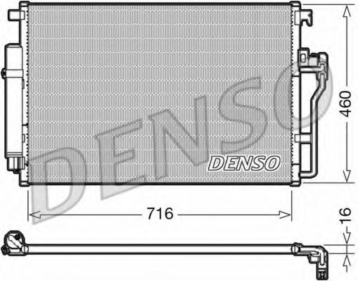 DENSO DCN17008 Конденсатор, кондиционер 