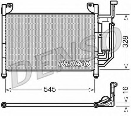 DENSO DCN44004 Конденсатор, кондиционер 