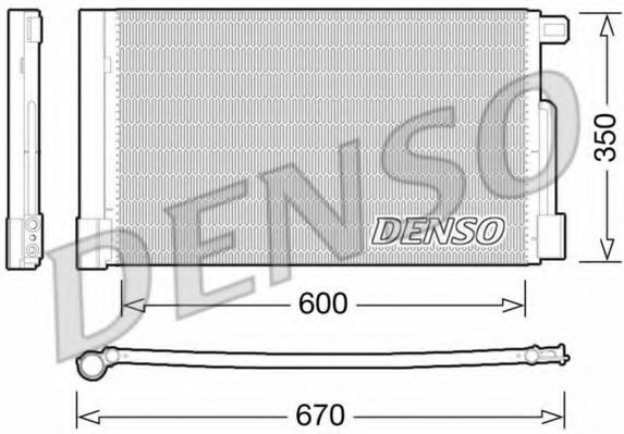 DENSO DCN01004 Радиатор кондиционера DENSO 