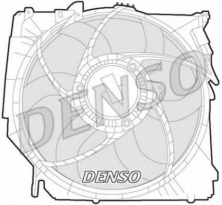 DENSO DER05005 Вентилятор системы охлаждения двигателя DENSO 