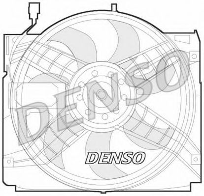 DENSO DER05004 Вентилятор системы охлаждения двигателя DENSO 